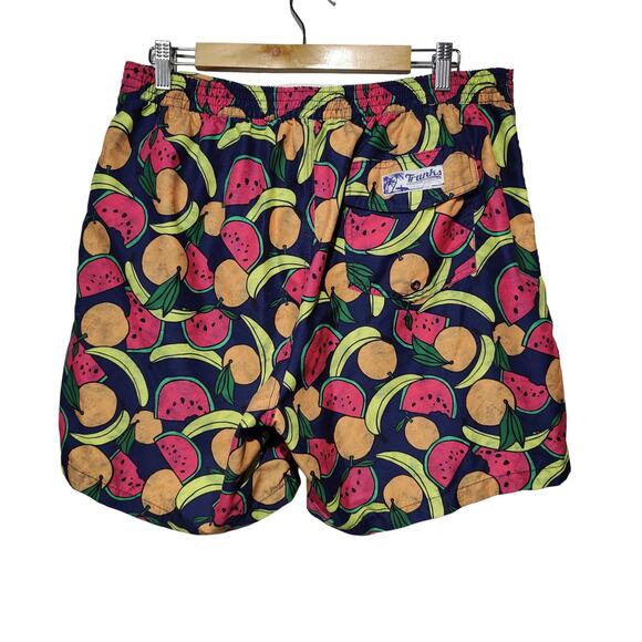 Trunks Surf & Swim Co Men's Sz XL Fruit Mesh Lined Swim Shorts Pockets Navy - Picture 6 of 6